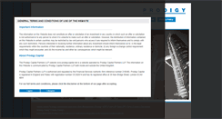 Desktop Screenshot of prodigycapital.net